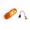 Truck-Lite 60 Series, Led, Yellow Oval, 26 Diode, Auxiliary Turn Signal, Gray Flange Mount, Fit 'N Forget 60072Y - alternate 7